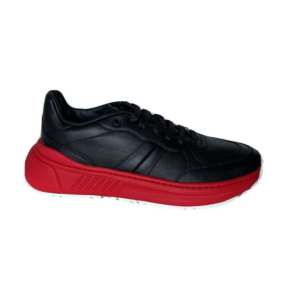 Bottega Veneta Other - Bottega Veneta Men’s Black/Red Leather Sneakers 9 US (42 Euro) 565646 NIB $850